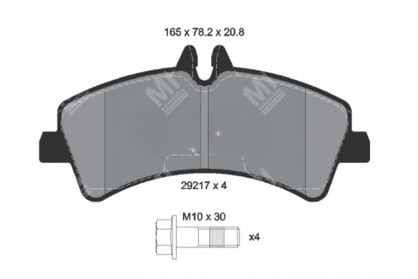 Brake Pad - Volkswagen,Mercedes Crafter,Sprinter - 0044208120, 2E0698451B, A0064204520, 0064204520